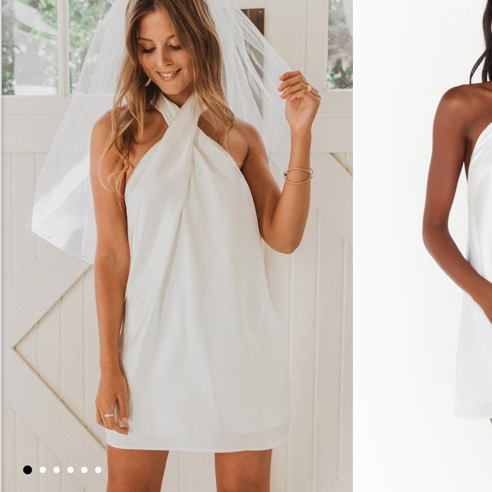 Jasmine Halter Mini Dress ( mumu )